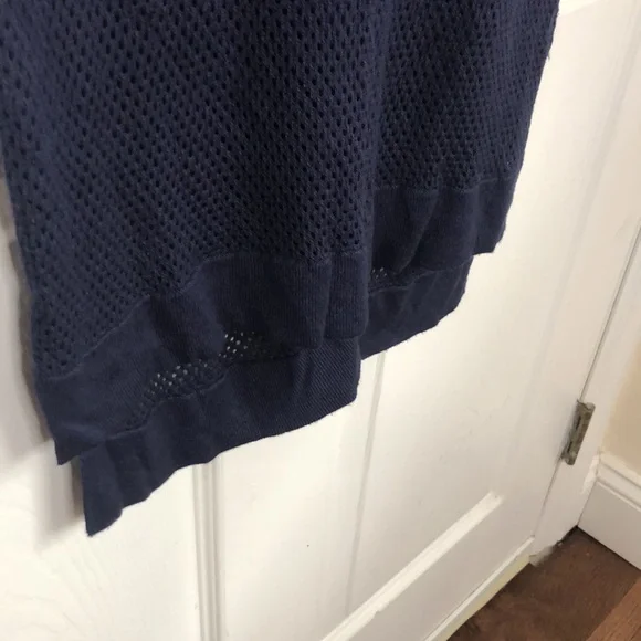 RAG & BONE mesh navy blue scoop neck short sleeve net shirt size SMALL - Picture 9 of 12